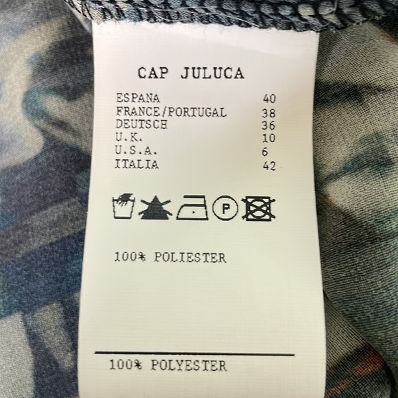 Cap Juluca Aldo Martins Multi Colored Print Layered Swing Top Size 6 - Picture 8 of 11